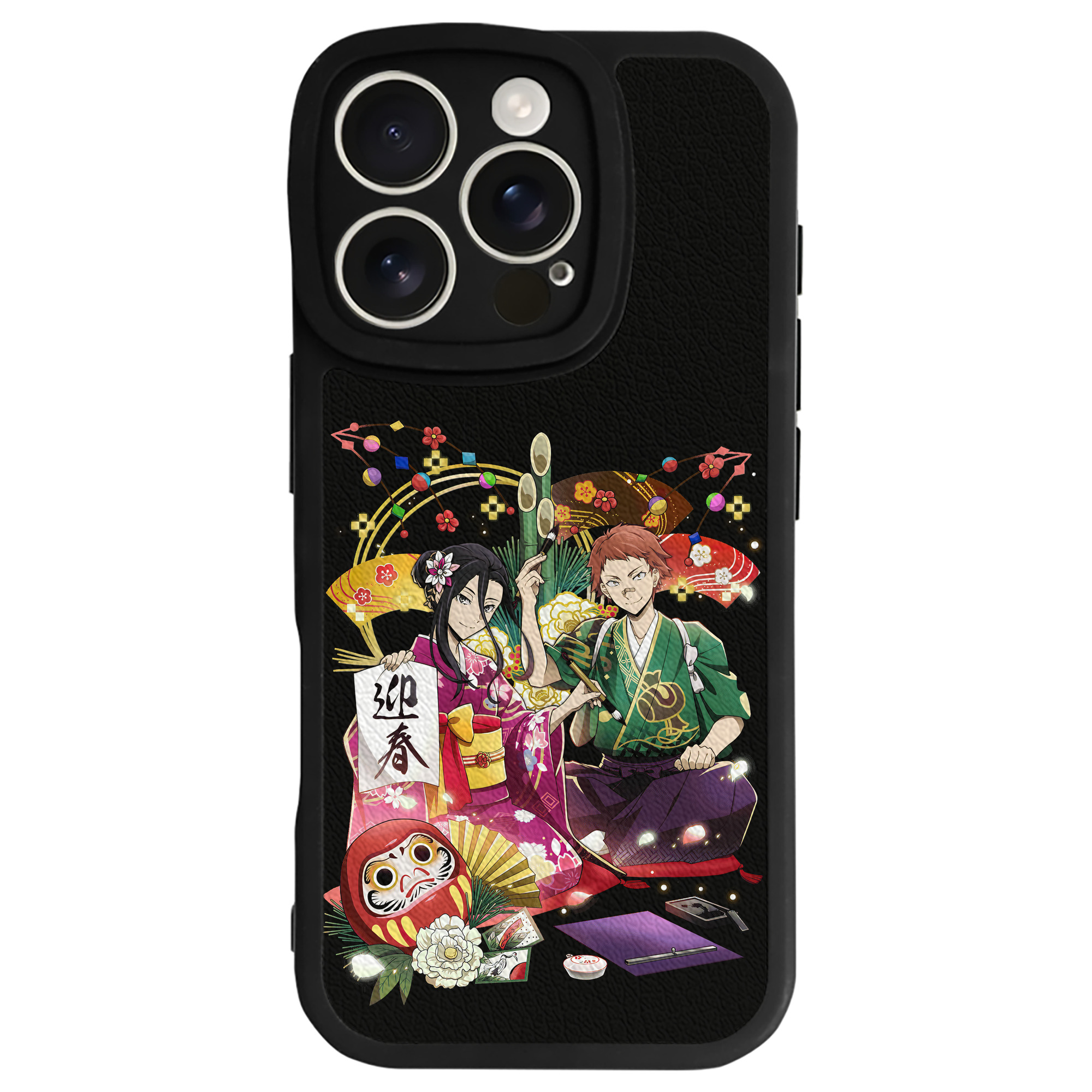 （画像用） 文豪ストレイドッグス Bungo Stray Dogs 【iPhone 16シリーズ対応】シリコンスマホケース（レザー調） 材質：シリコン